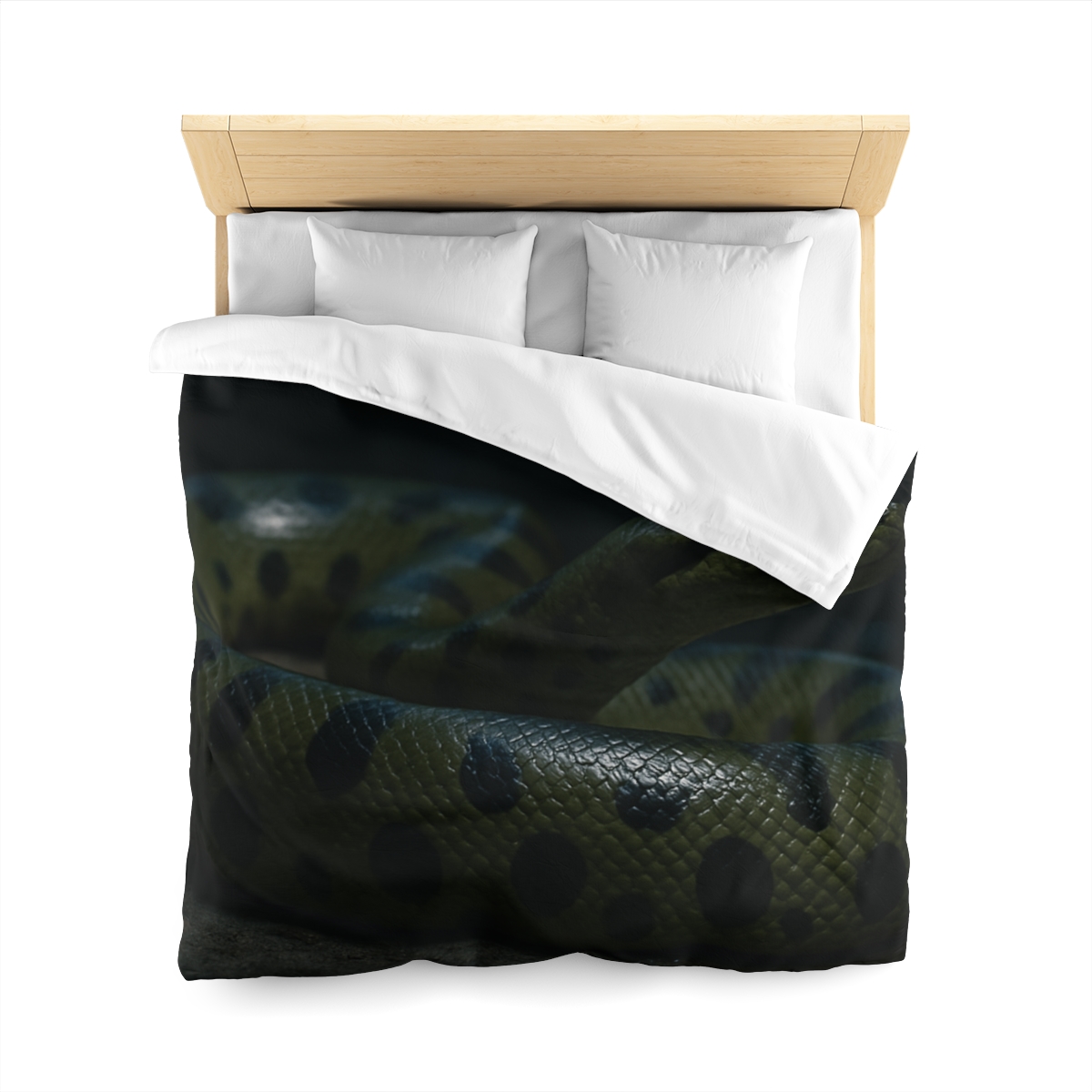 Moonlit Coil Green Anaconda trendy bedroom duvets