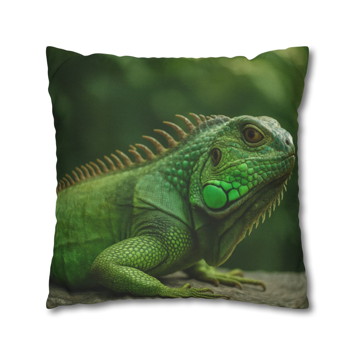 Stone Watcher Green Iguana custom pillow cases