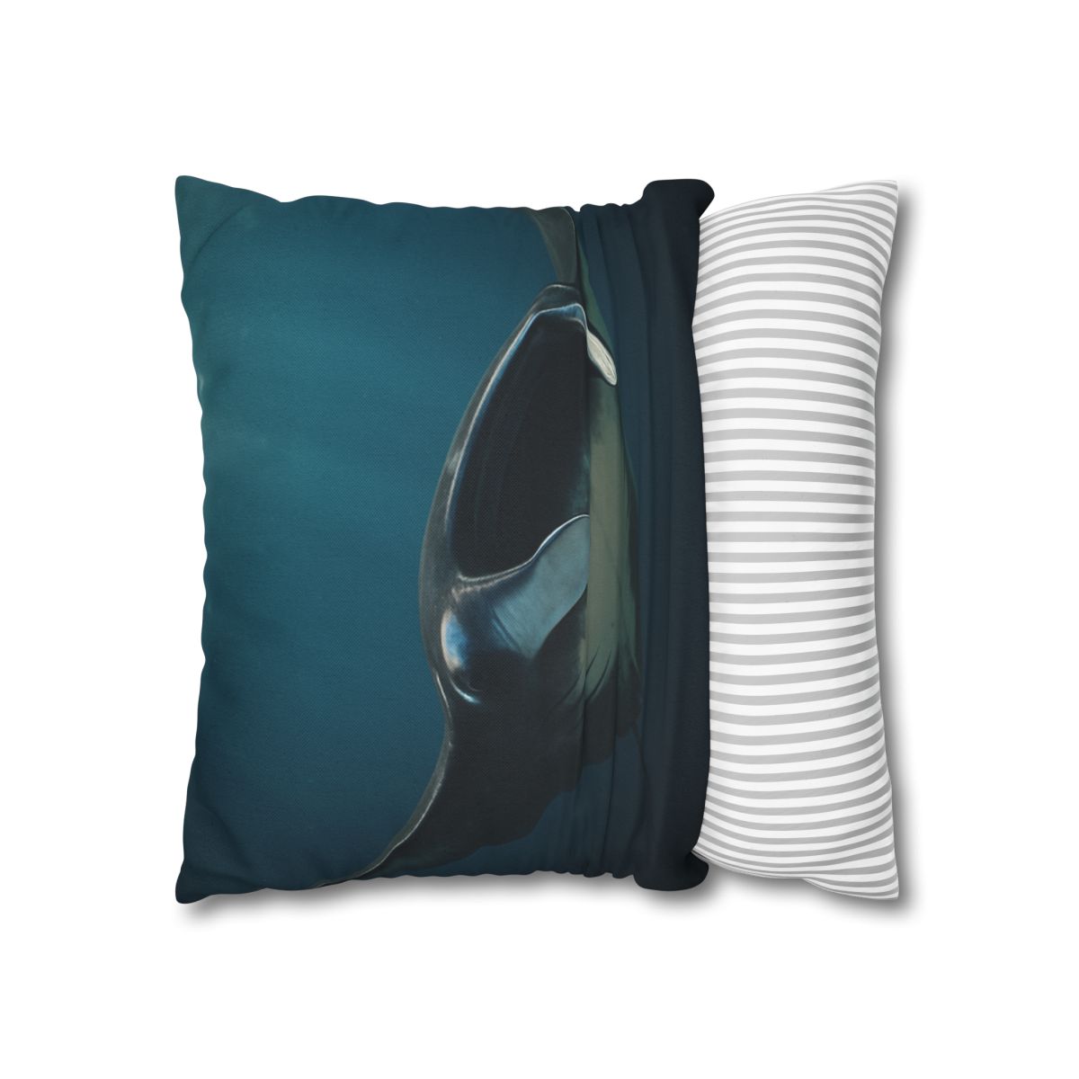 Starlit Glide Manta Ray soft cotton pillow cases