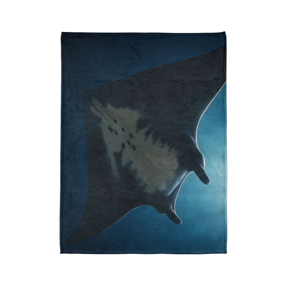 Manta Ray Moon Glide decorative home blankets