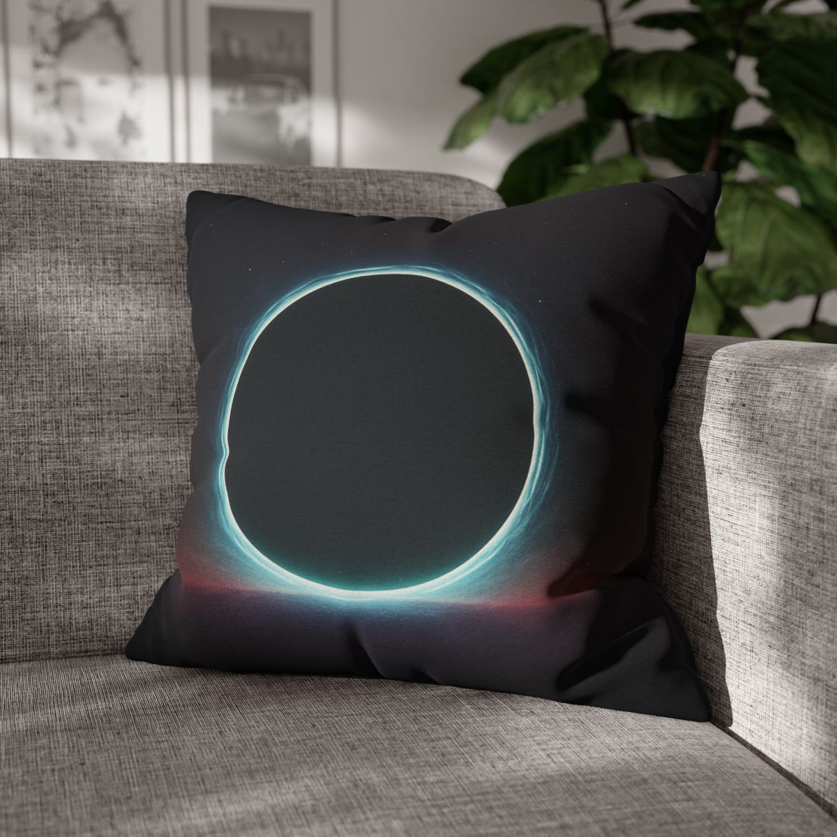 Black Horizon Silhouette designer print pillow cases