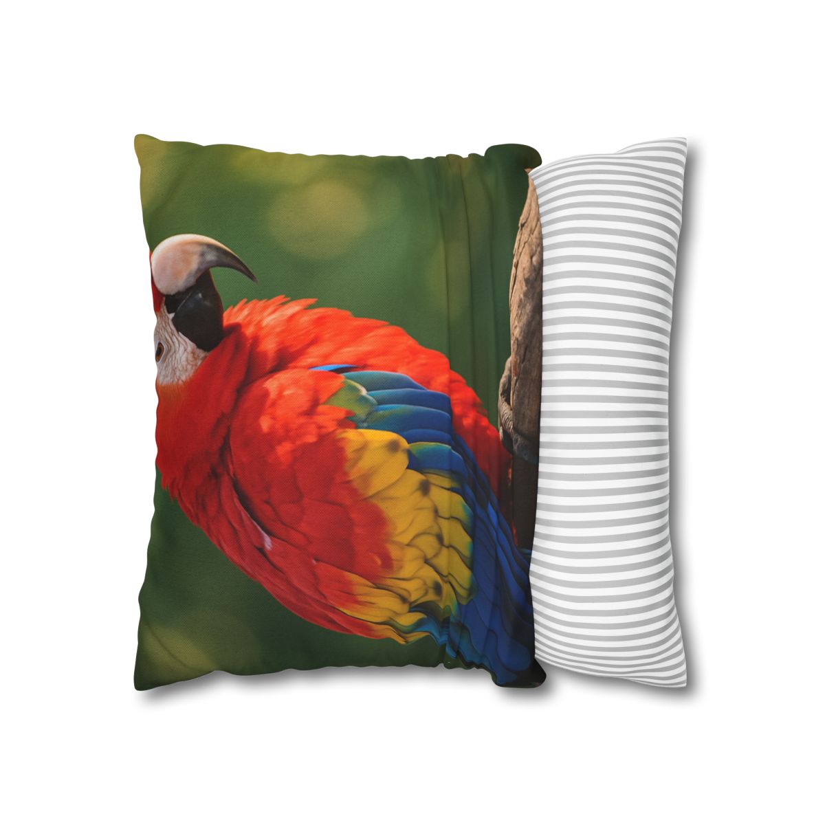 Prism Song Scarlet Macaw designer print pillow cases