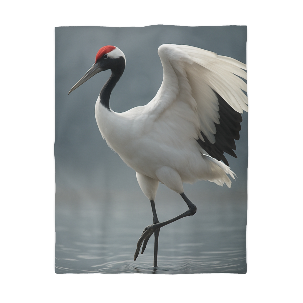 Mist Dancer Red Crowned Crane trendy bedroom duvets
