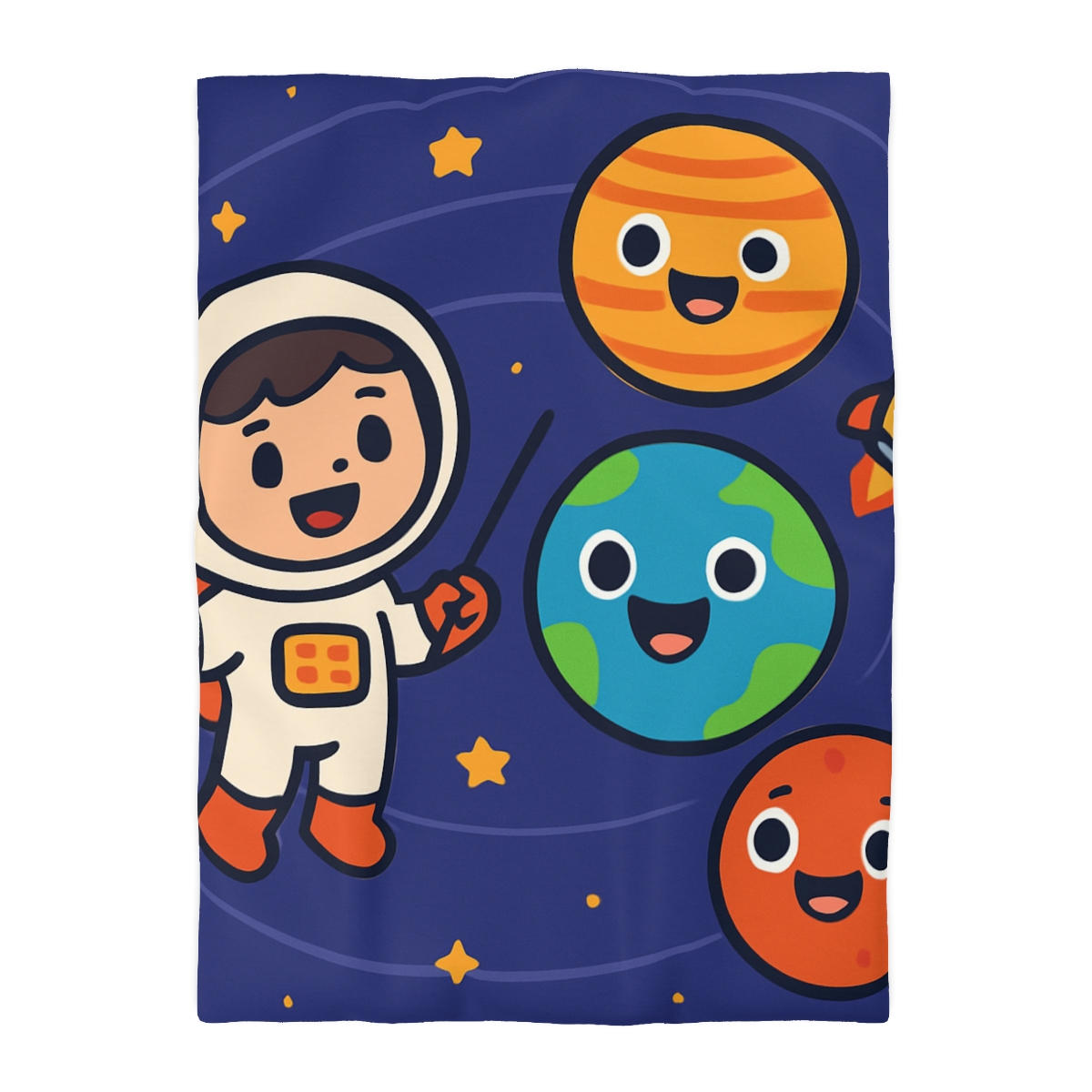 Galaxy School Of Friendly Planets soft comforter duvets