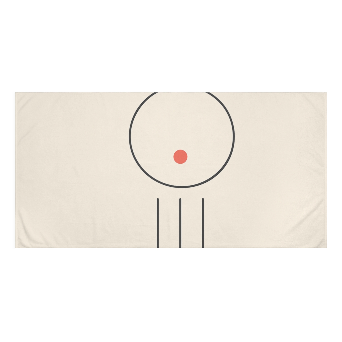 Offset Ring With Three Quiet Bars trendy hand towels