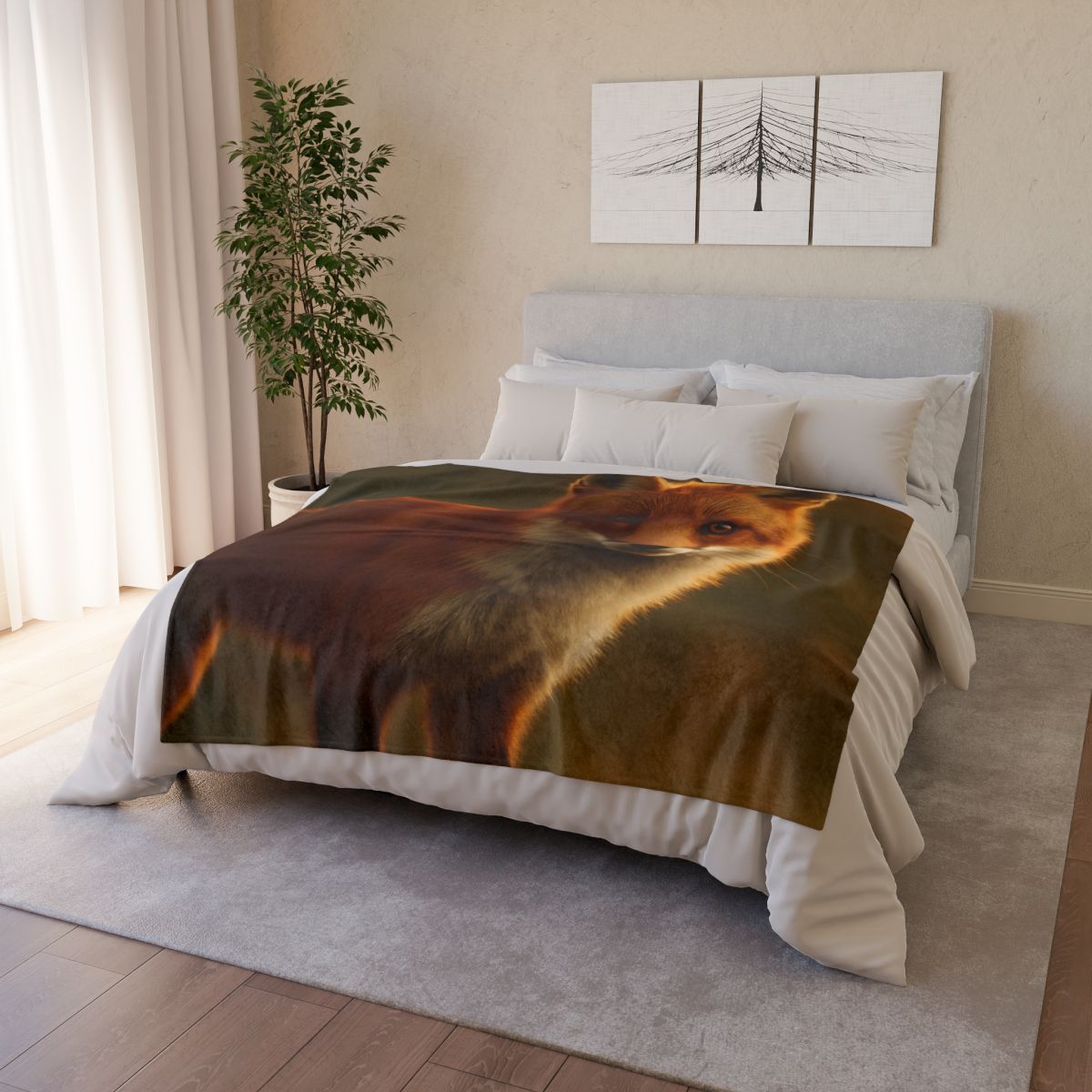 Ember Thicket Red Fox custom blankets