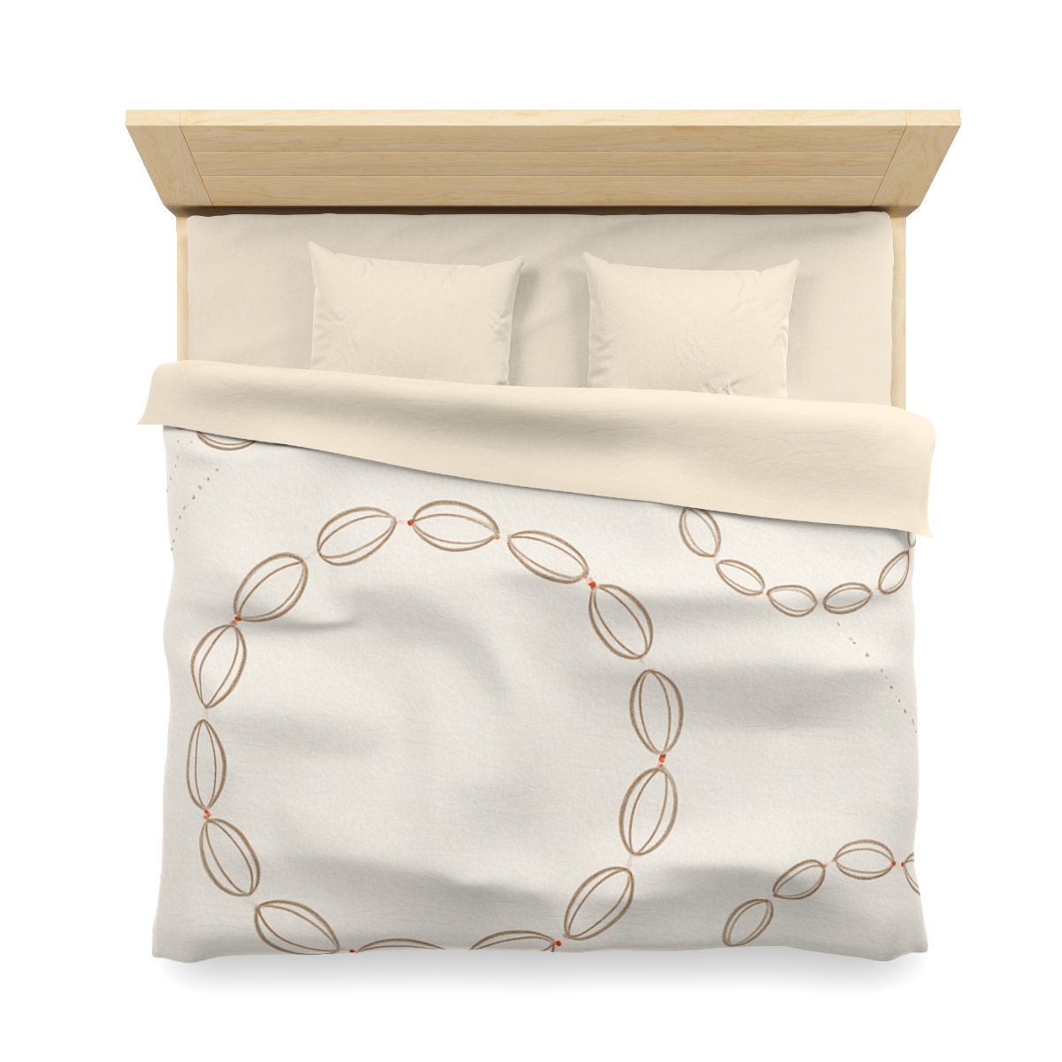 Seed Pod Halo Scatter custom duvets