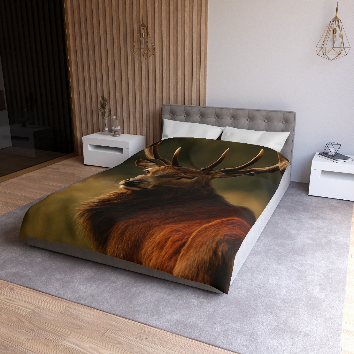 Amber Glance Red Deer stylish duvet covers