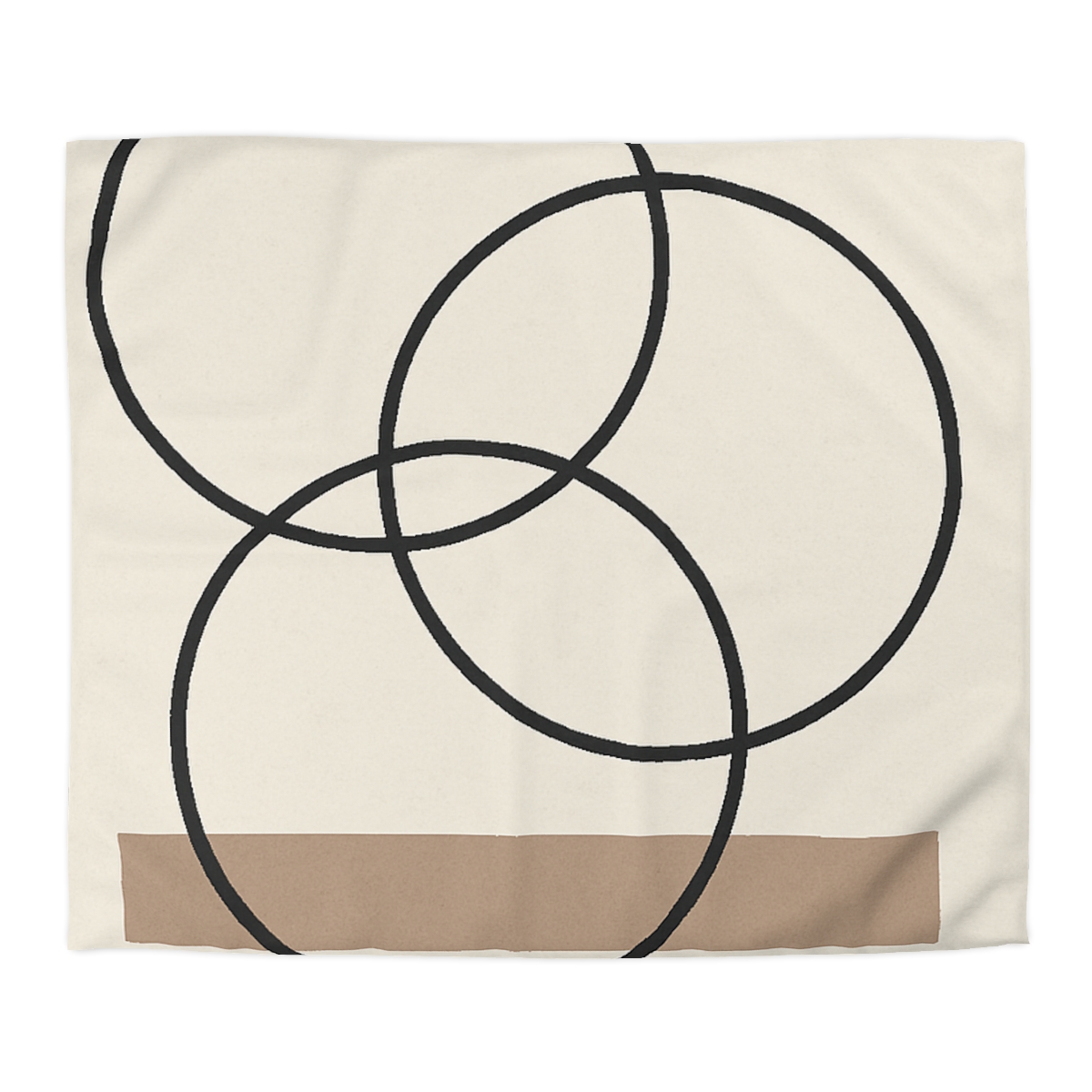 Staggered Rings And Slim Bar personalized bedding duvets