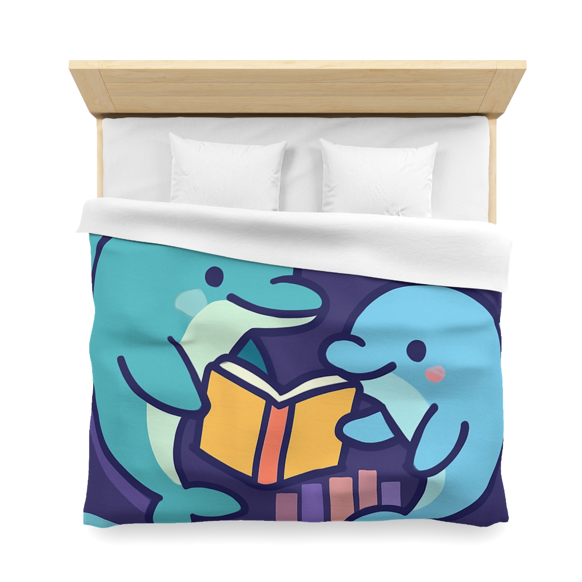 Nebula Library Dolphins personalized bedding duvets