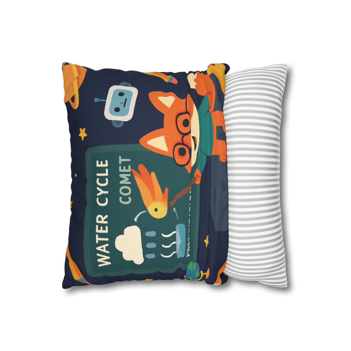 Comet Classroom With Professor Fox soft cotton pillow cases