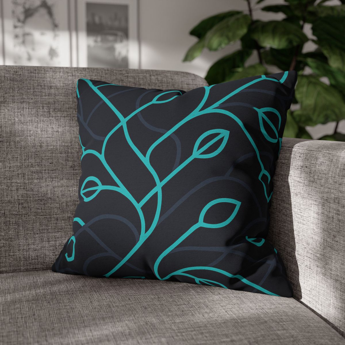 Vine Filament Circuit trendy patterned pillow cases