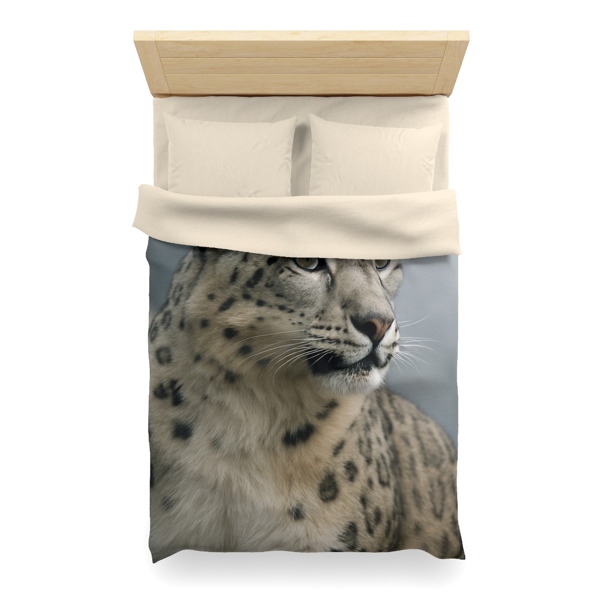 Mountain Whisper Snow Leopard warm winter duvets