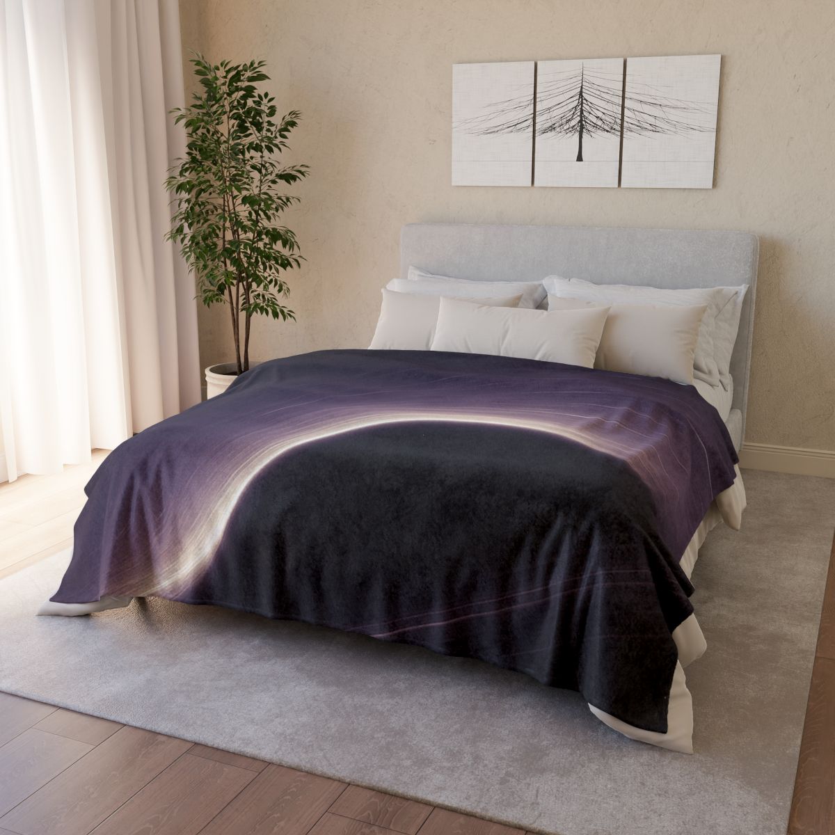 Gravity Well Horizon personalized cozy blankets