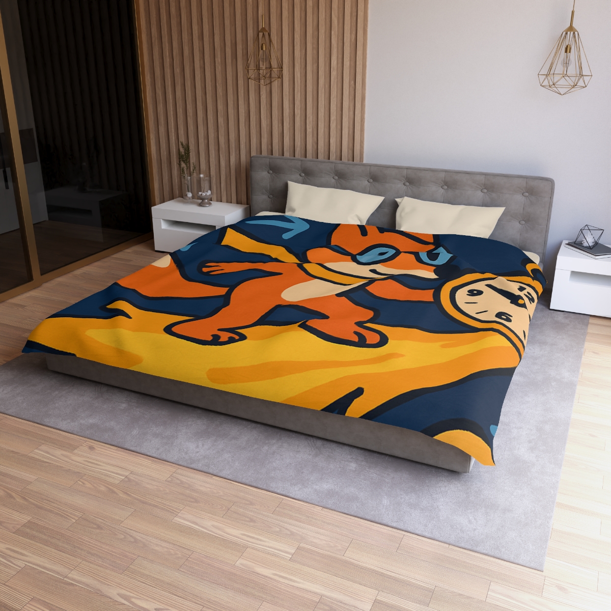 Time Traveling Comet Fox stylish duvet covers