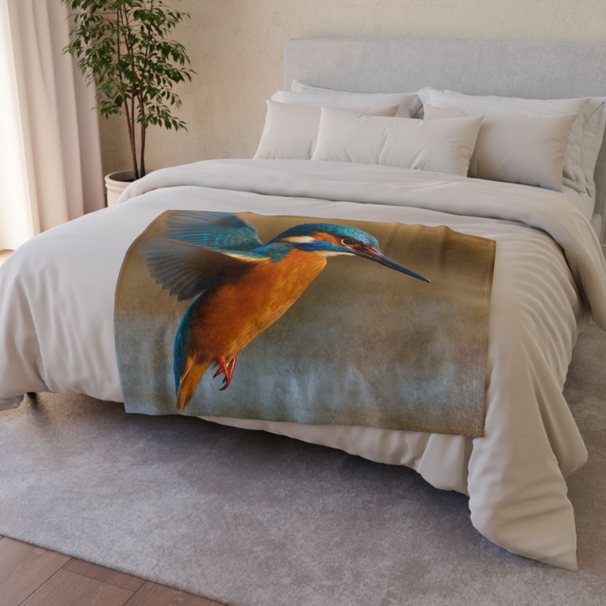 Sky Arrow Kingfisher trendy patterned blankets