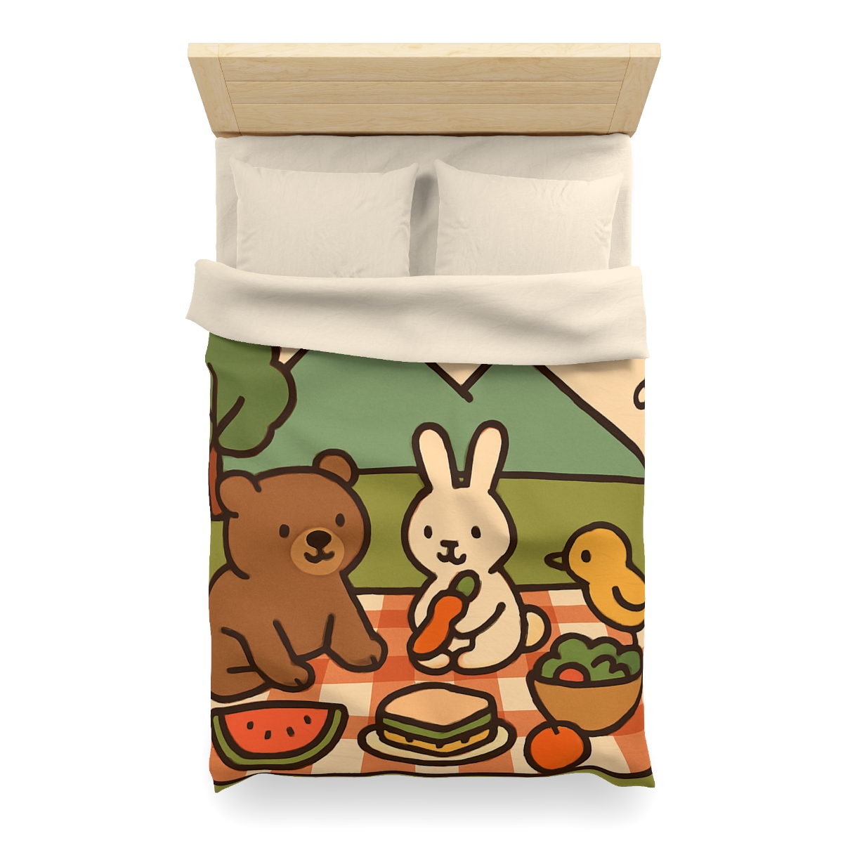 Mountain Picnic Pals soft comforter duvets
