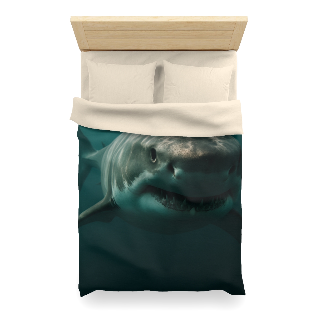 Silent Hunter Great White Shark personalized bedding duvets