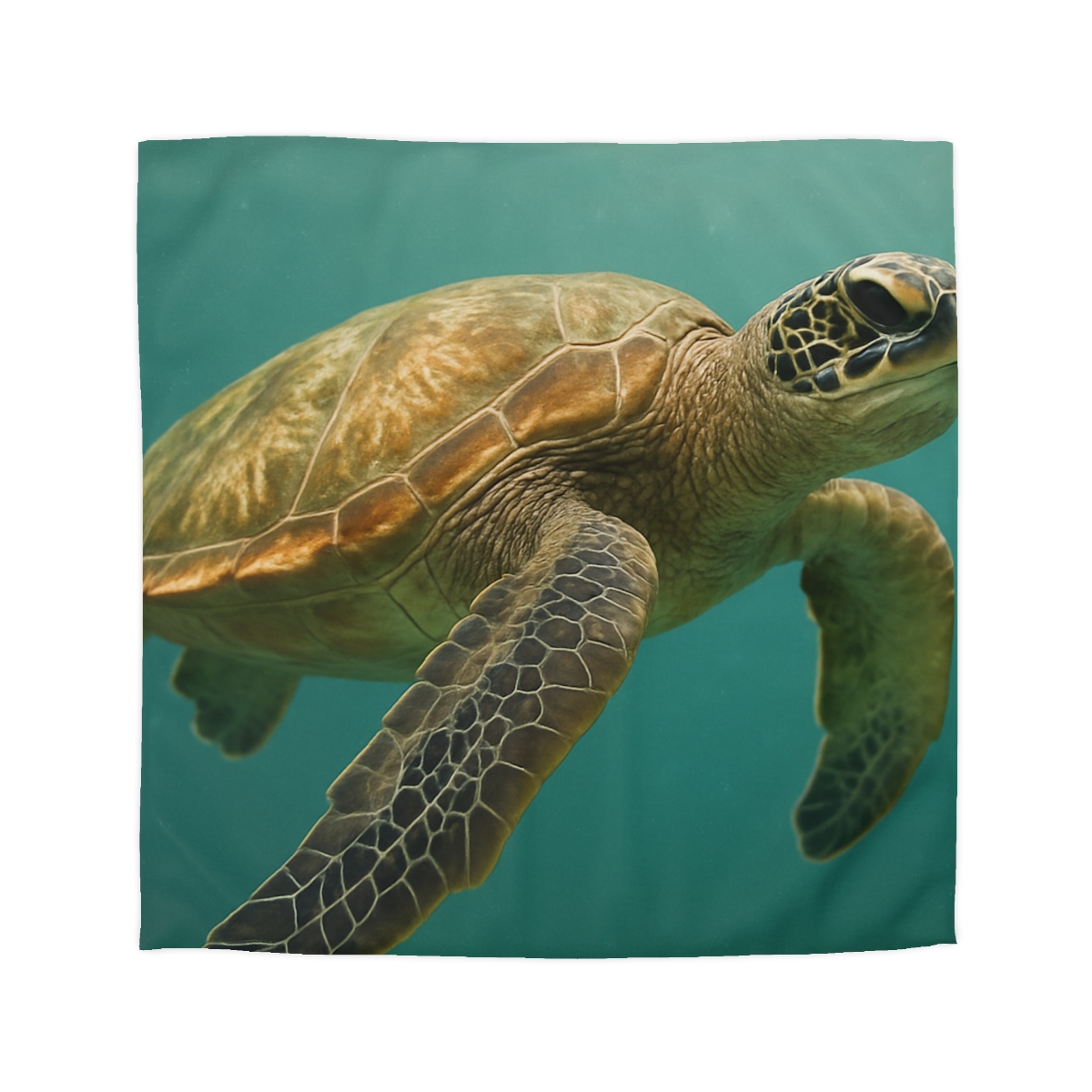 Amber Stillness Green Sea Turtle stylish duvet covers