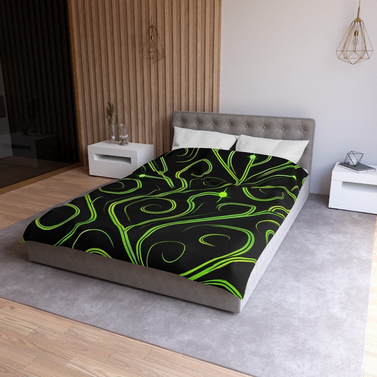 Vine Curl Circuitry soft comforter duvets