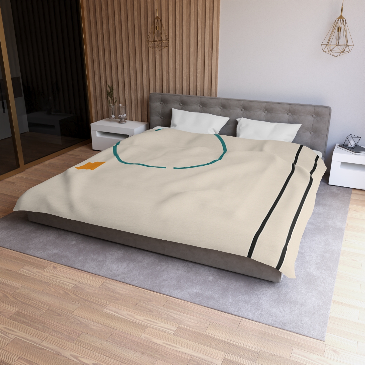 Quiet Column With Split Ring unique patterned duvets