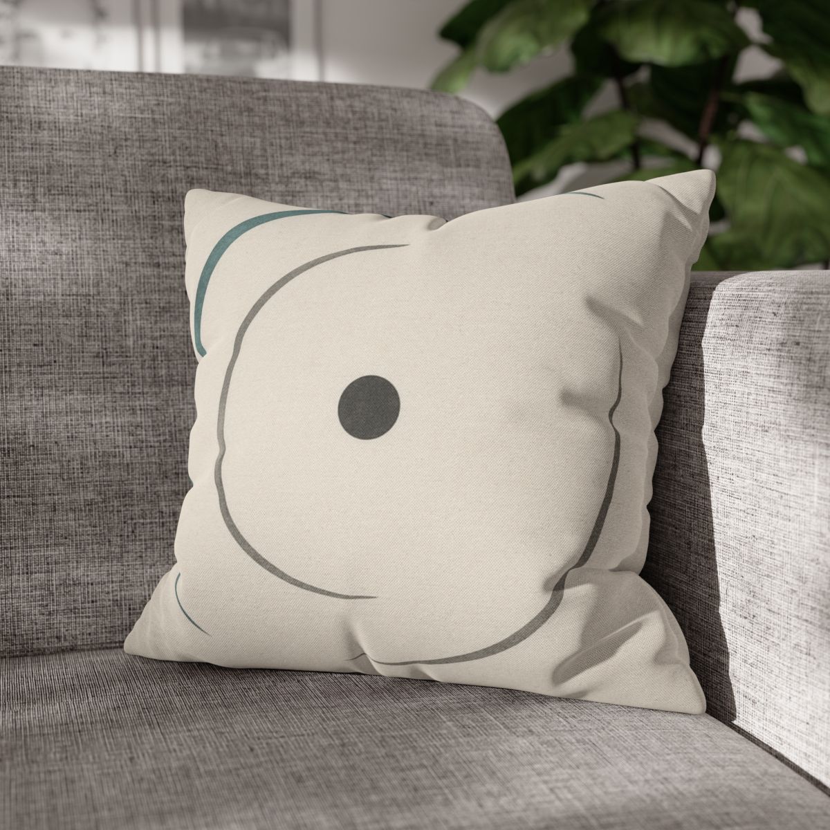 Twin Arcs And Centered Dot soft cotton pillow cases
