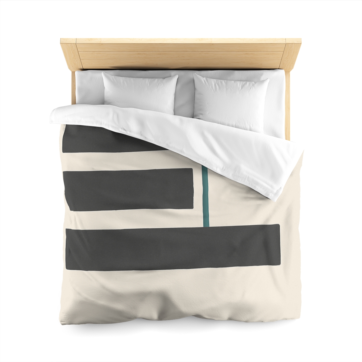 Staggered Bars With Quiet Opening designer printed duvets