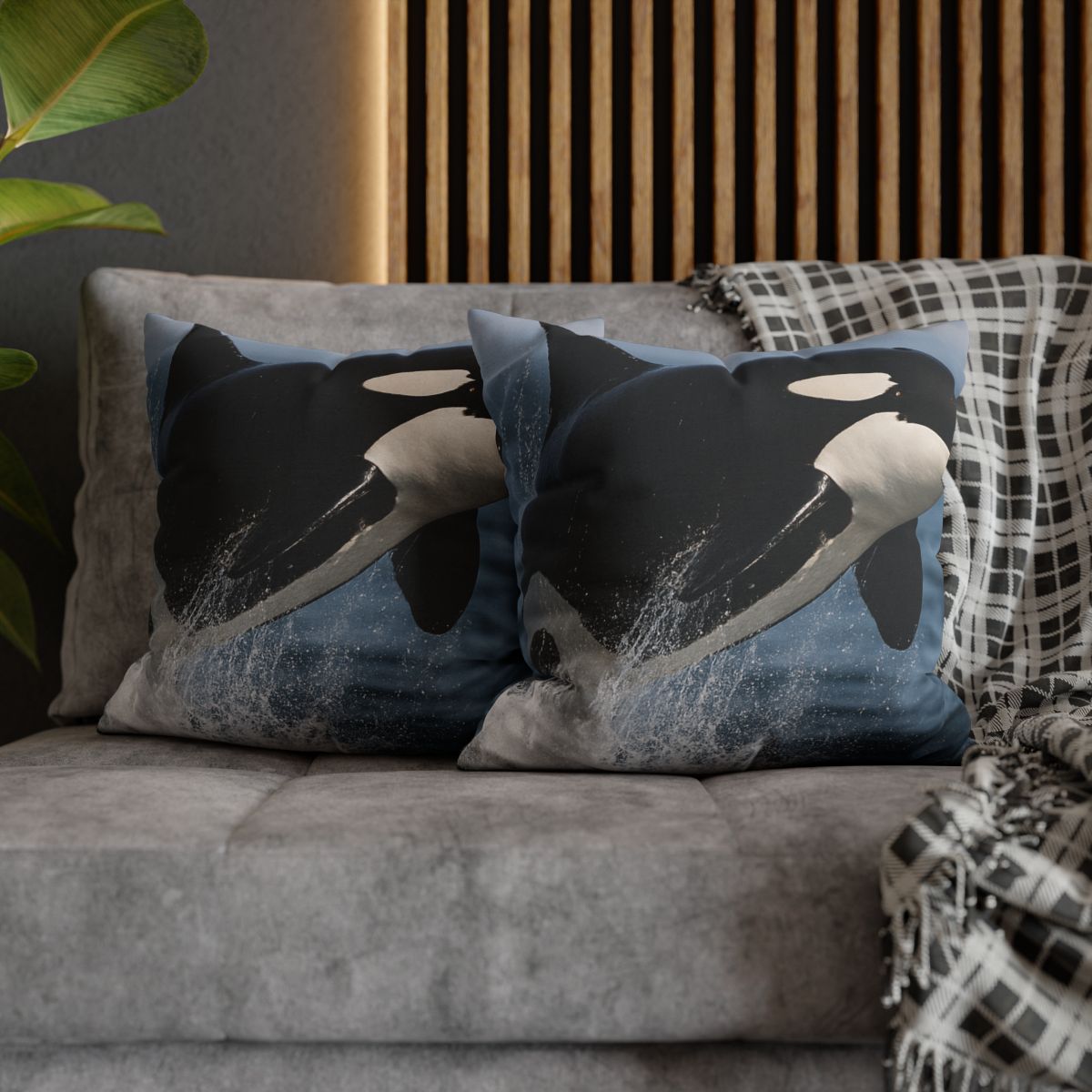 Tidal Monarch Orca stylish decorative pillowcases