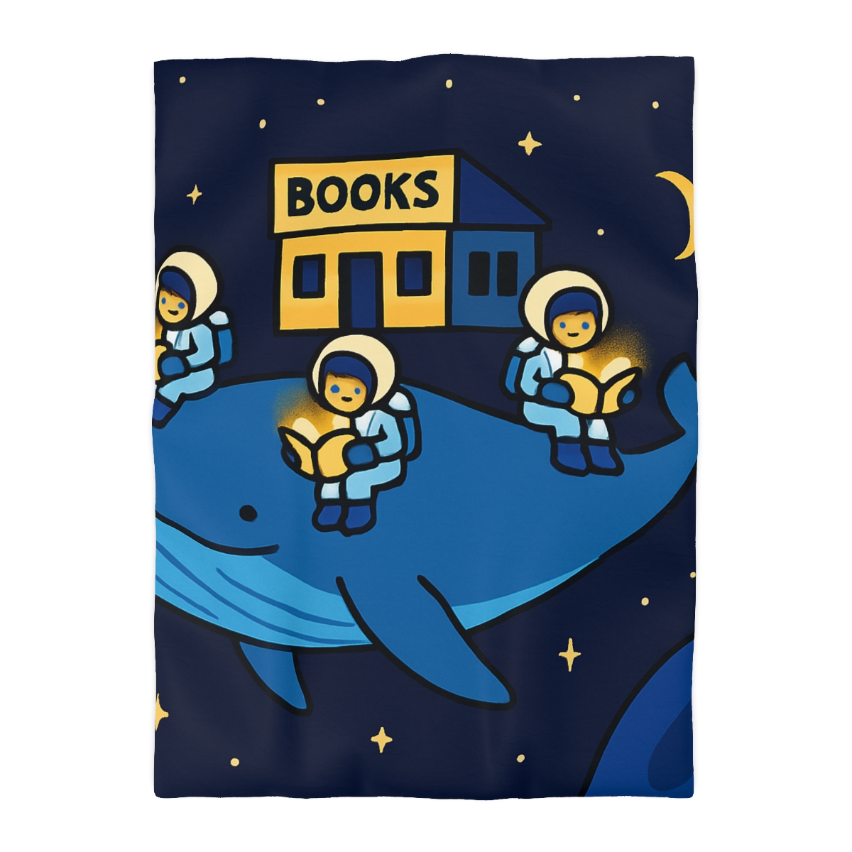 Starlight Library On A Floating Whale trendy bedroom duvets