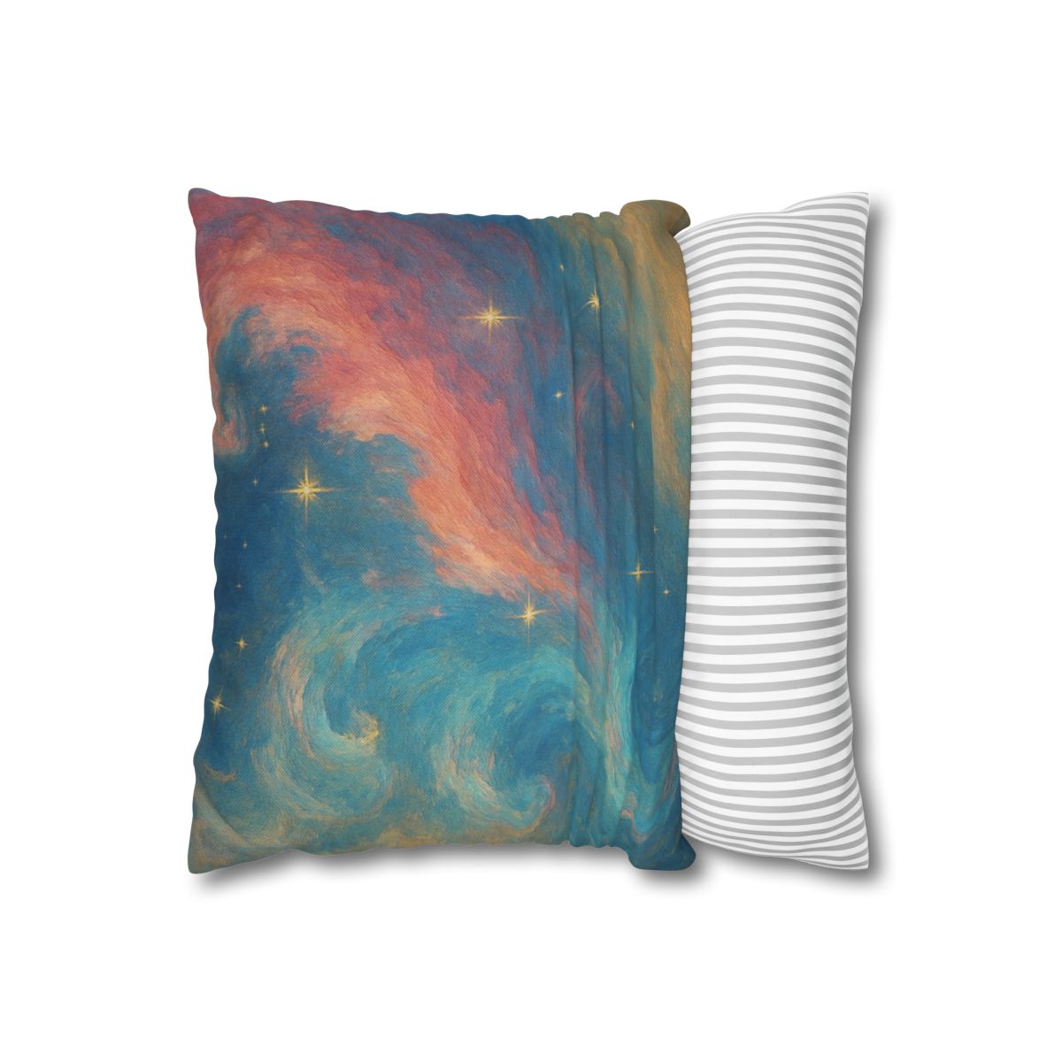 Chromatic Nebula Tidal Bloom stylish decorative pillowcases