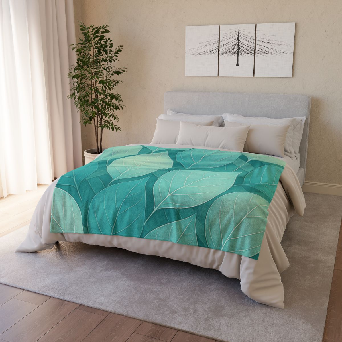Leaf Vein Prism Weave stylish throw blankets