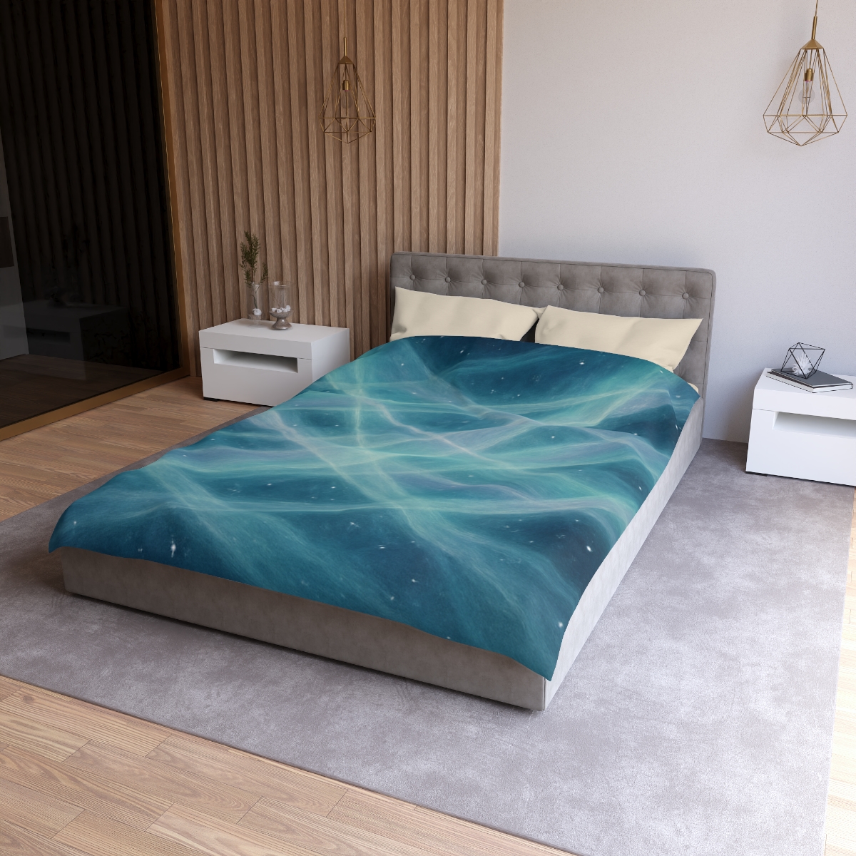 Aurora Lattice Veil custom duvets