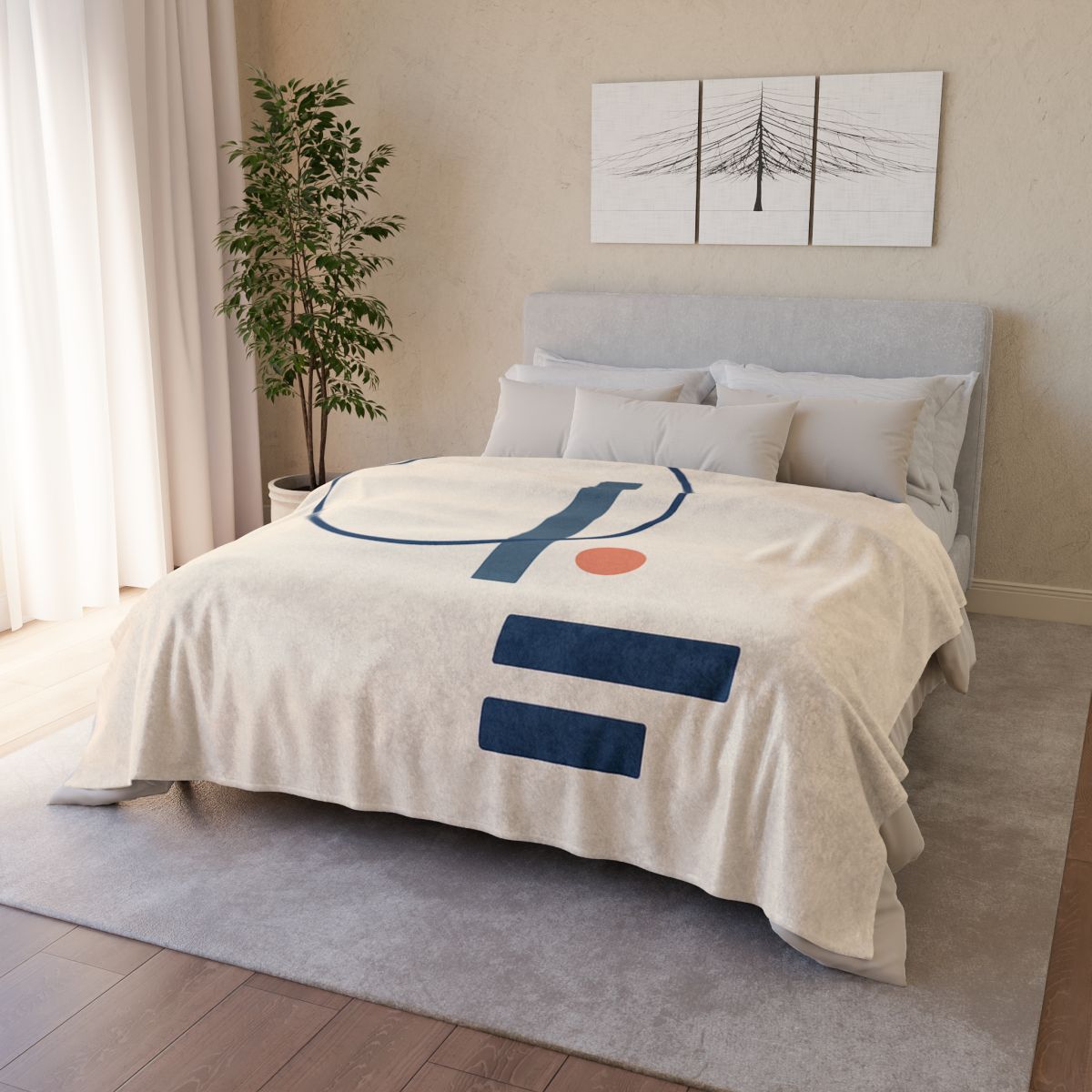 Quiet Orbit With Split Bars warm winter blankets