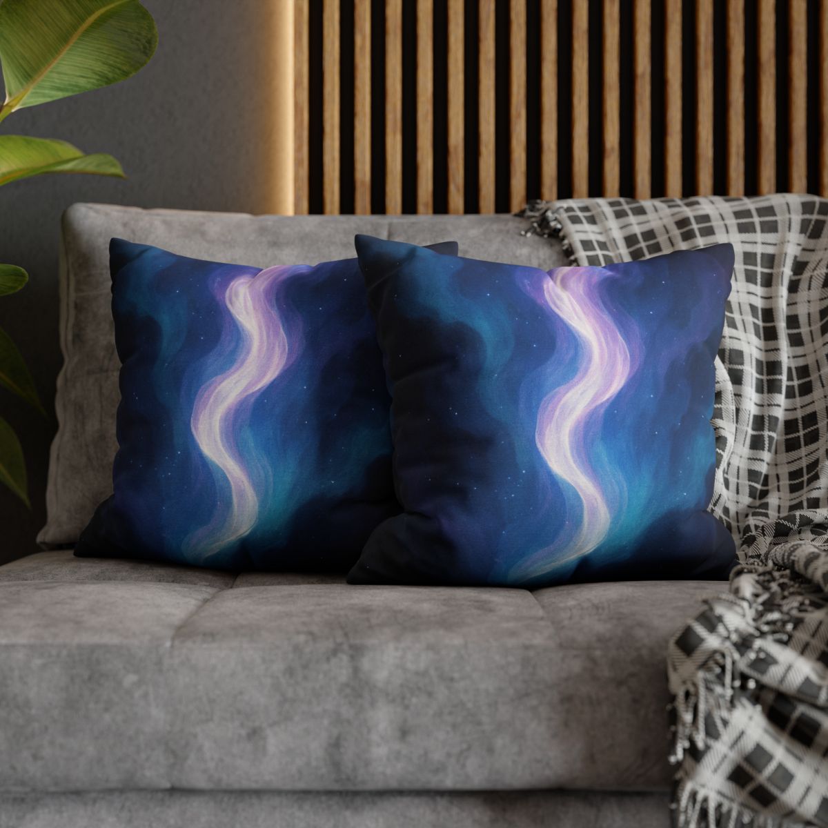 Electro Aurora Nebula Loom comfortable bedding pillow covers