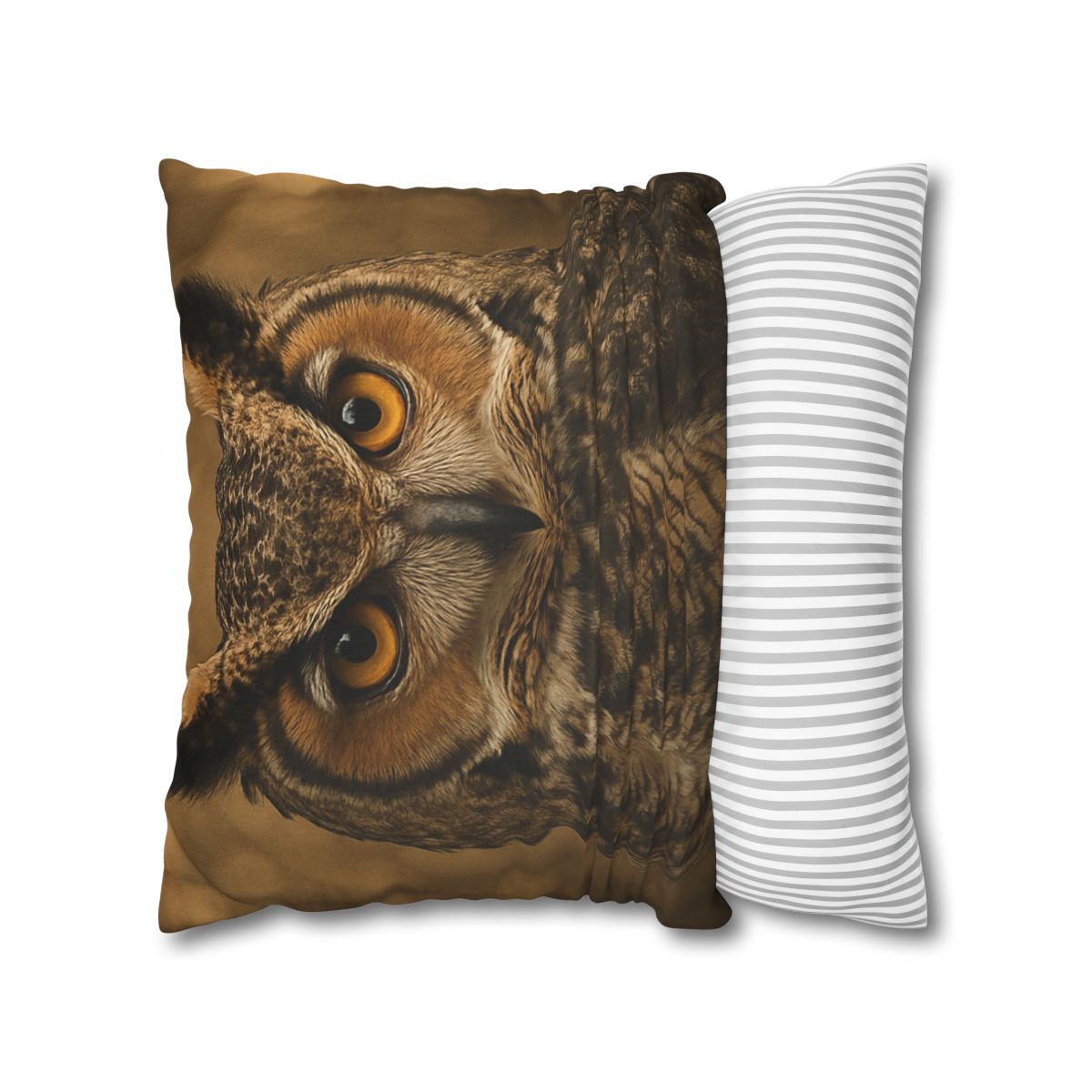 Amber Vigil Great Horned Owl personalized pillow covers