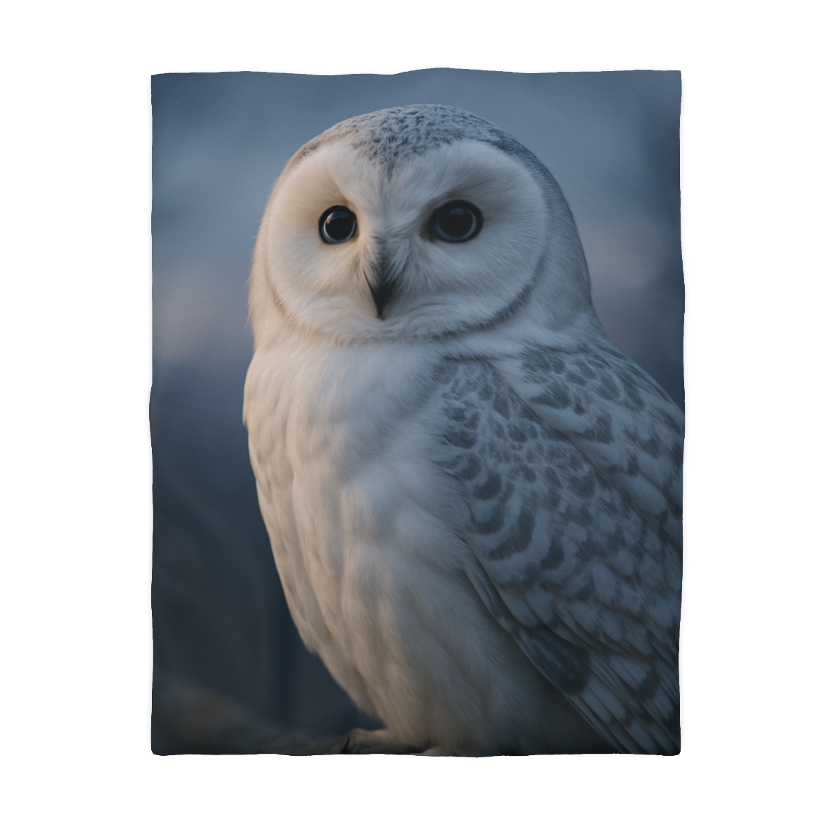 Twilight Watcher Snowy Owl personalized bedding duvets