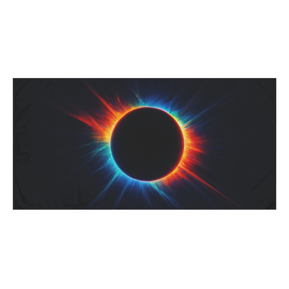 Prismatic Singularity Halo trendy hand towels