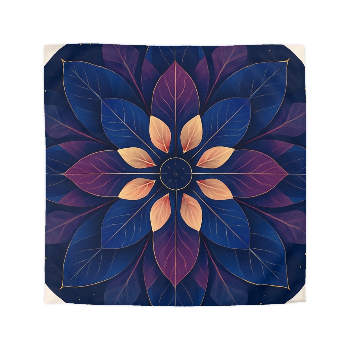 Petal Prism Mandala designer printed duvets