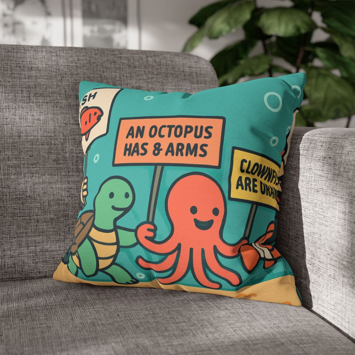 Coral Kingdom Science Parade custom pillow cases
