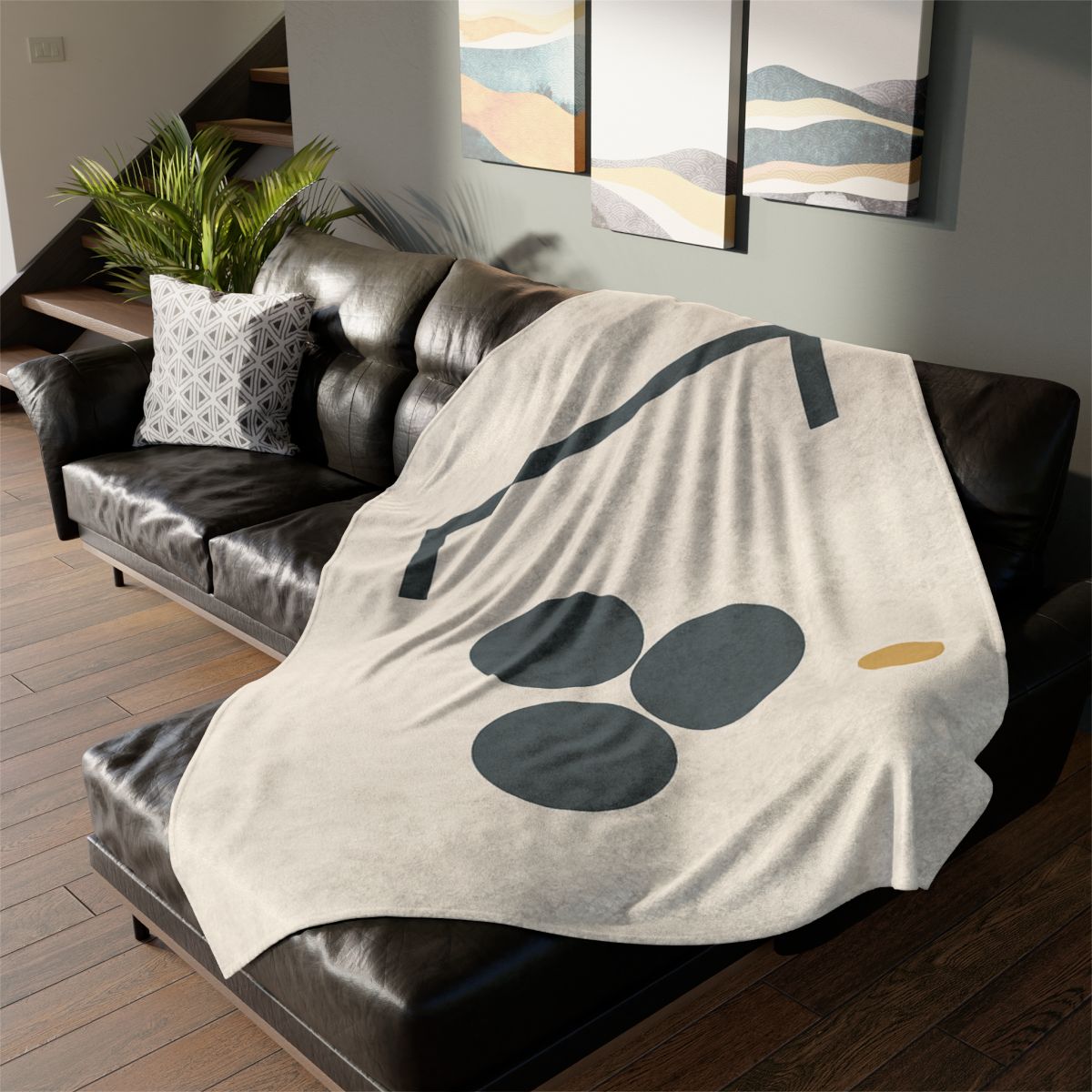 Diagonal Bracket And Three Circle Cluster warm winter blankets