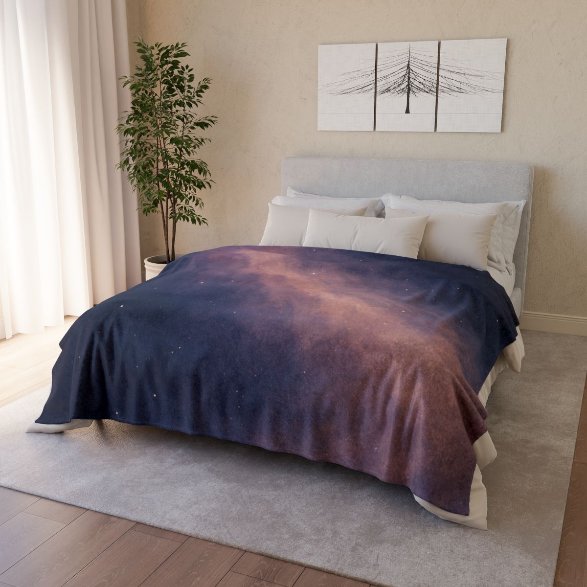 Spectral Dustfall Drift stylish throw blankets