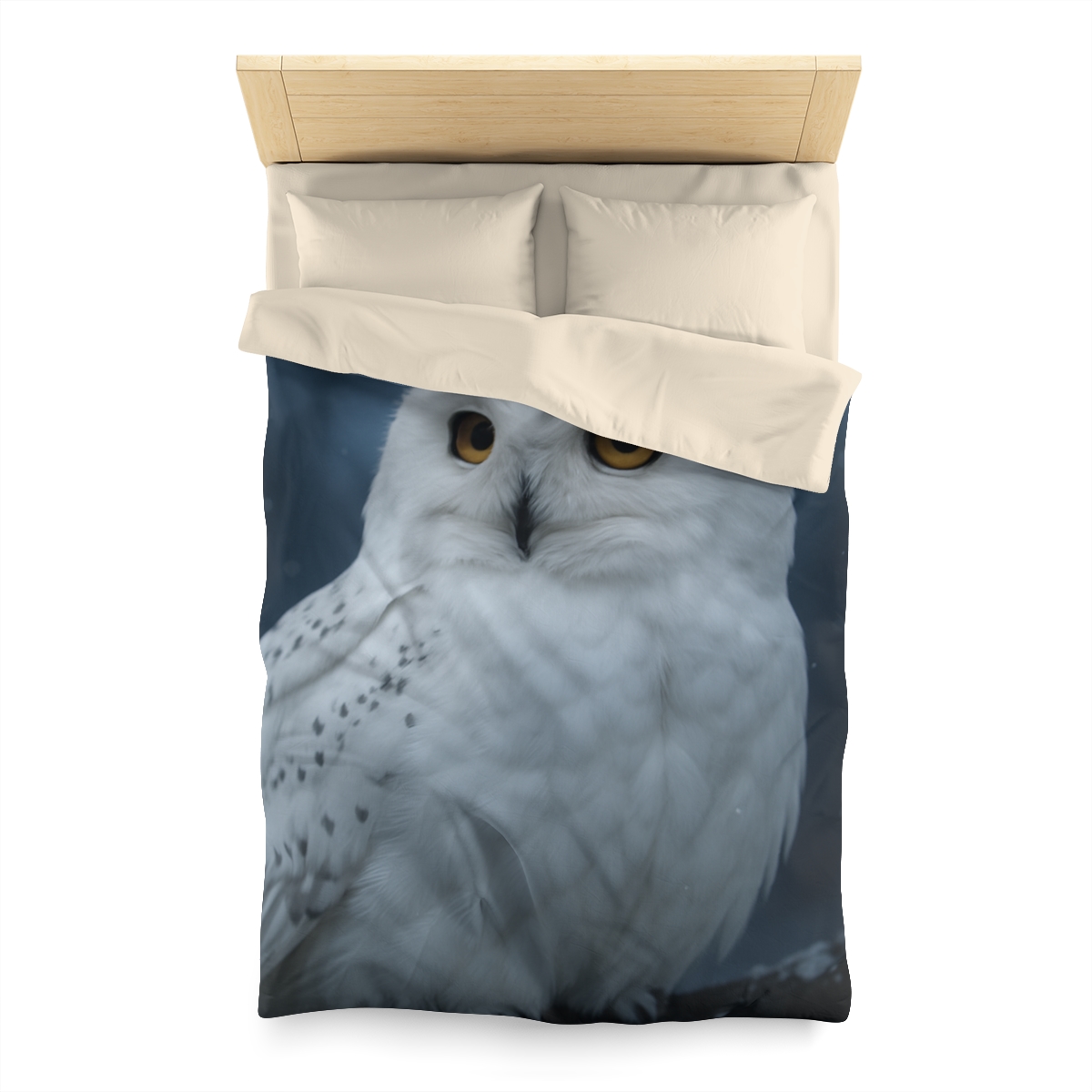 Twilight Watcher Snowy Owl trendy bedroom duvets