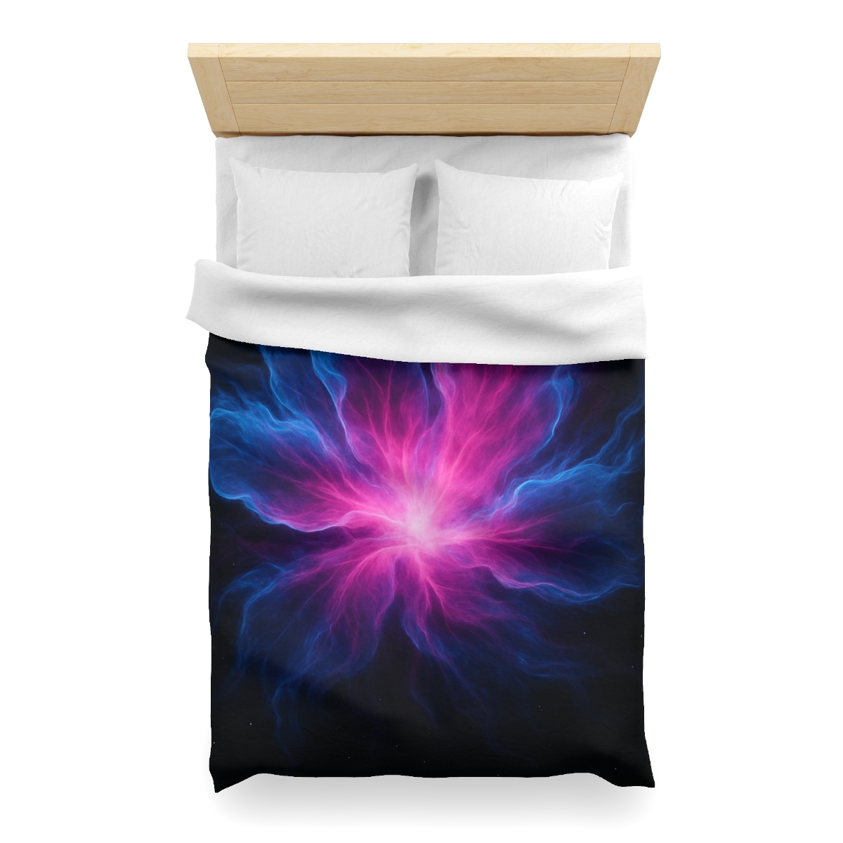 Celestial Plasma Bloom personalized bedding duvets