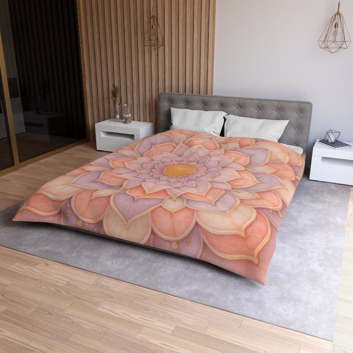 Petal Prism Mandala custom duvets