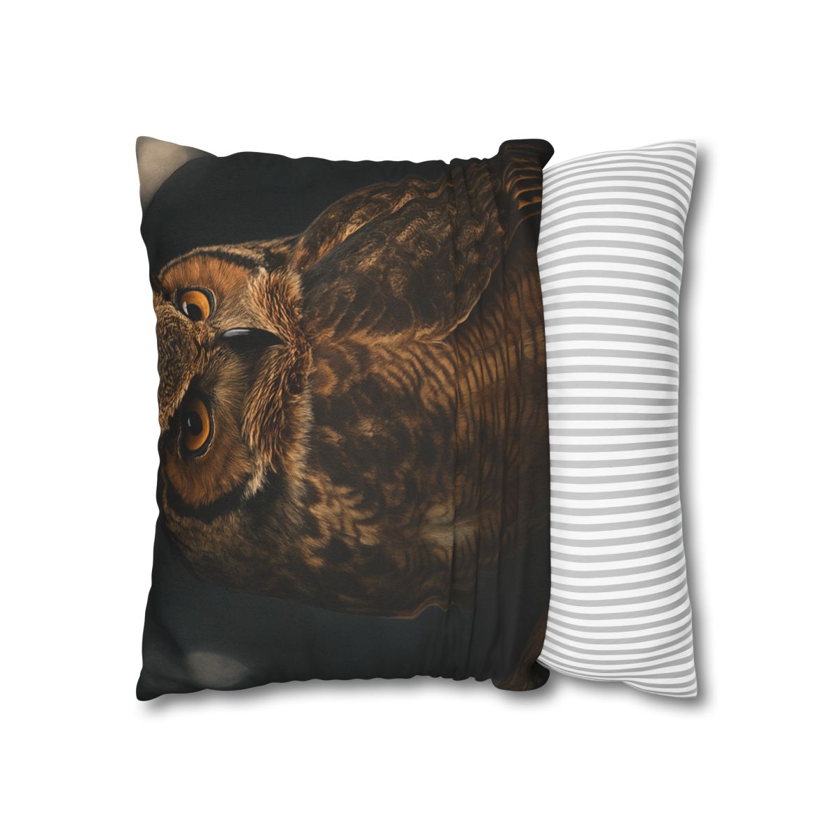 Starlit Perch Great Horned Owl soft cotton pillow cases