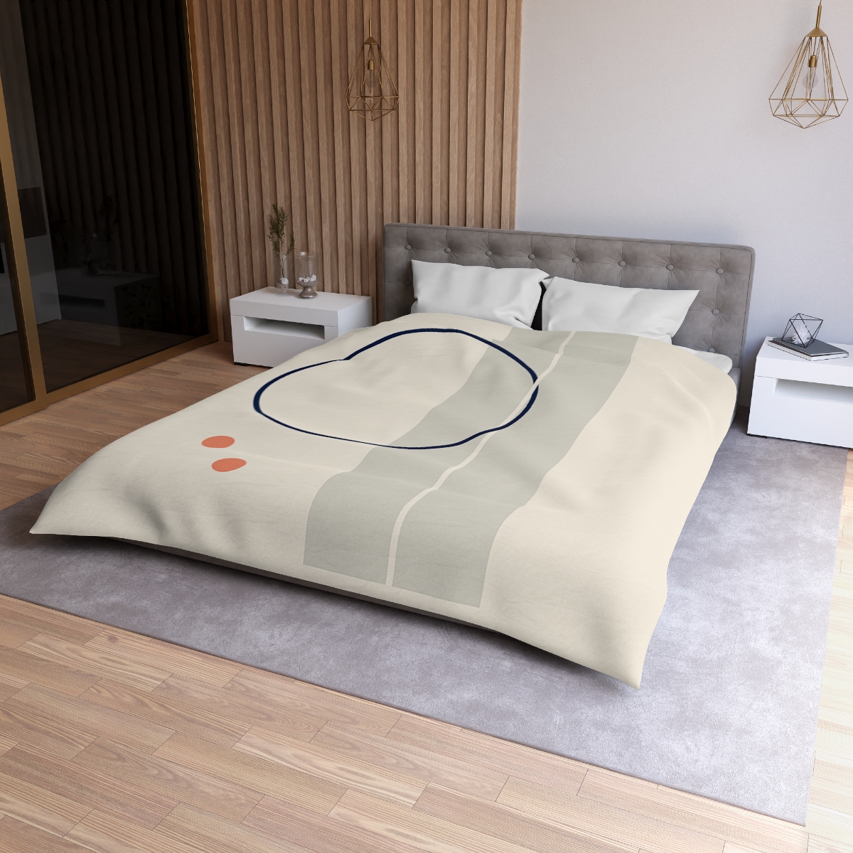 Quiet Orbit With Split Panel stylish duvet covers