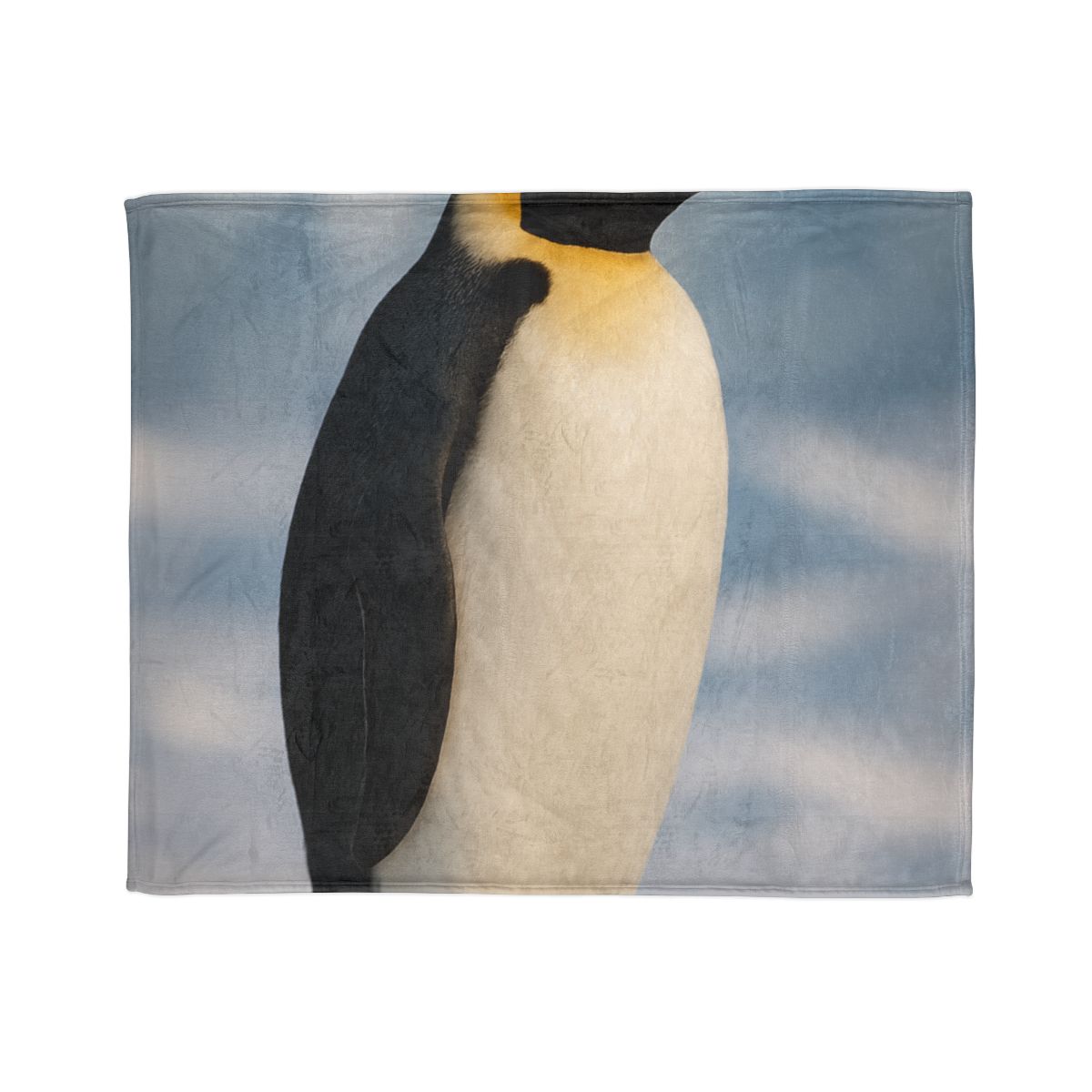 Aurora Drifter Emperor Penguin soft fleece blankets