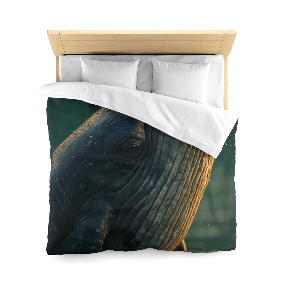 Silver Surge Humpback Whale soft comforter duvets