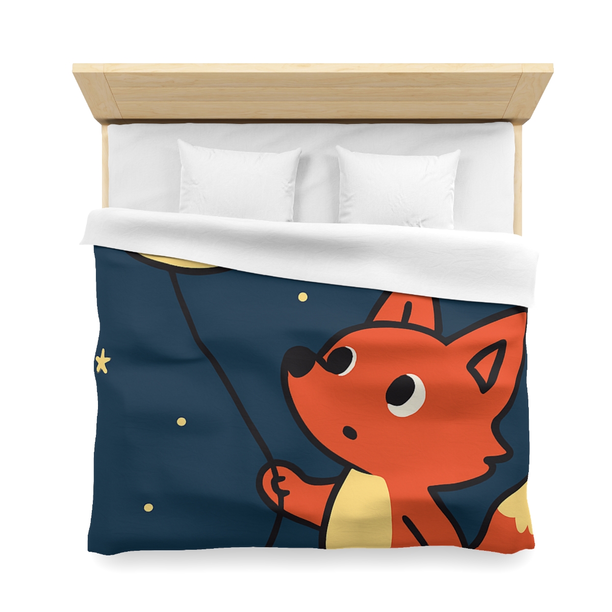 Stargazing Fox And Moon Kite trendy bedroom duvets