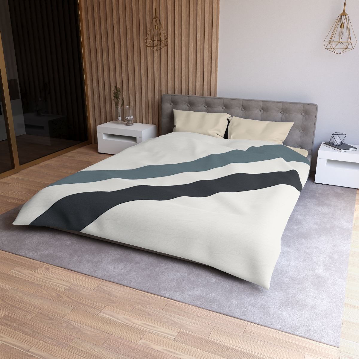 Sparse Diagonal Bar Pair warm winter duvets